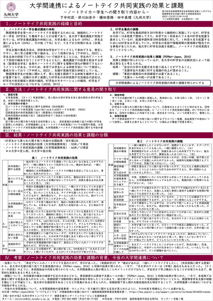 九州大学発表ポスター画像